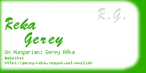 reka gerey business card