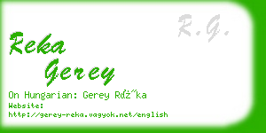 reka gerey business card